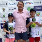 Cathalina Navia, Jonhny Saldivias y Elías Cáceres.