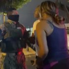 Imágenes del altercado entre militares, Jacqueline Hurtado y Roberto Cuero