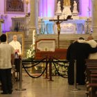 Velatorio en la catedral por la muerte de Monseñor Antonio Arregui