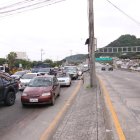 El hecho violento generó gran congestió vehicular en la vía a Daule.