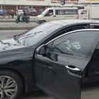 En este vehículo se encontraba Óscar Jiménez cuando fue atacado.