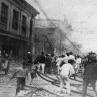 Imagen auténtica del Gran Incendio de Guayaquil ocurrido en 1896.