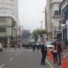 Calles del centro de Guayaquil permaneces cerradas este 13 de febrero por la emergencia.
