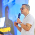 Daniel Noboa, Presidente de Ecuador, durante un evento en Daule este 13 de febrero de 2026.