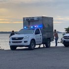 Uno de los últimos cuerpos rescatados en el mar.