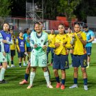 La Selección de Ecuador femenina sub 20, festeja en el Sudamericano de Paraguay.