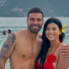 Rahab Villacrés y el futbolista Alexander González