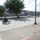 Sitio donde murió un presunto delincuente tras un operativo.