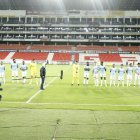 Universidad Católica se presentó para el partido reprogramado ante Emelec, el sábado 21 de febrero.