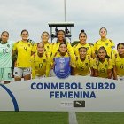 Las integrantes de la selección ecuatoriana sub 20, ya con el cupo al Mundial de Polonia, llegan segundas en el hexagonal final ante Brasil.