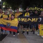 Saby sufrió un corte en la frente tras el impacto del balón en su rostro.