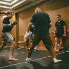 El ecuatoriano Marlo Chito Vera (i) en una de las últimas prácticas en México.