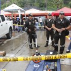 Los agentes hicieron demostraciones de parte de sus labores a la ciudadanía.