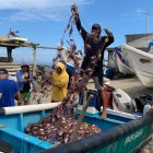 En caletas pesqueras como San Clemente, en el norte de Manabí, los pescadores muestran como quedan sus artes de pesca