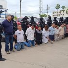 Detenidos en el caso Costa, presentados en Guayaquil.