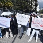 Algunos pacientes llegaron de otras localidades del país para reclamar sus derechos.