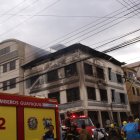 Nuevo incendio se registró en el centro de Guayaquil.