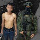 La víctima se veía visiblemente afectada cuando denunció el hecho a los militares.