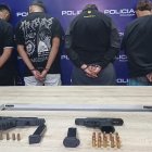 Los cuatros sujetos detenidos tenían en su poder armas y municiones.