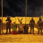 Los detenidos fueron presentados por la Policía.