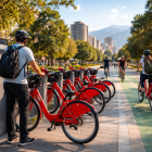 Imagen generada por IA sobre bicicletas públicas para Quito.