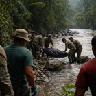 Recreación: operación de rescate en la jungla para dar con soldado ecuatoriano.