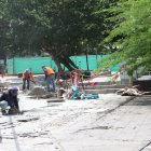 Nuevas obras en el plaza Guayarte, al norte de Guayaquil.