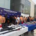 Detenidos fueron presentados junto a indicios incautados en los operativos ejecutados en la Zona 8.