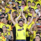 La hinchada de Barcelona SC le mete fe para el partido ante Boca Juniors.