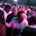 Jaime Nebot se mostró en público este 11 de abril y habló ante simpatizantes sobre Guayaquil.