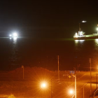 Embarcaciones frente a la costa, cerca del puerto de Tokachi, en la localidad de Hiroo, en Hokkaido
