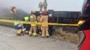 Un bus que cubría la ruta Quito - Loja se volcó en la provincia de Azuay, en el ingreso a Jima, y siete personas resultaron heridas.