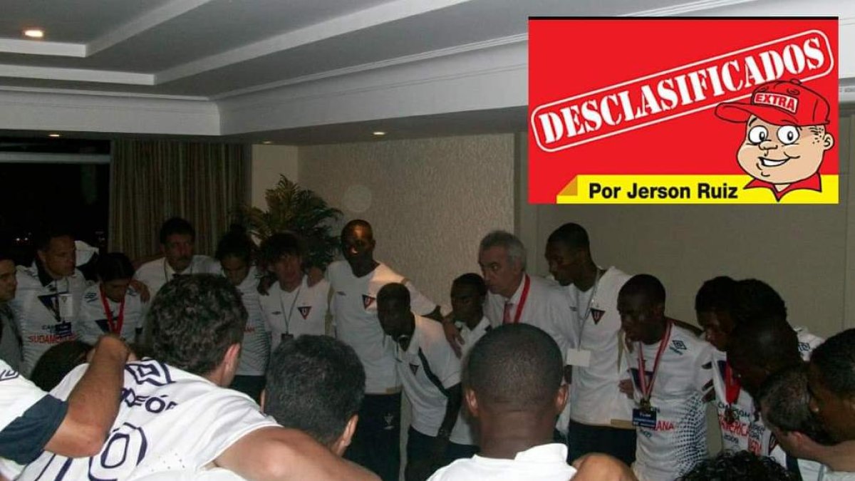 Con una oración y todos abrazados en el comedor del hotel en Rio de Janeiro, fue el festejo íntimo de Liga de Quito como campeón de la Copa Sudamericana en la madrugada del 3 de diciembre del 2009.
