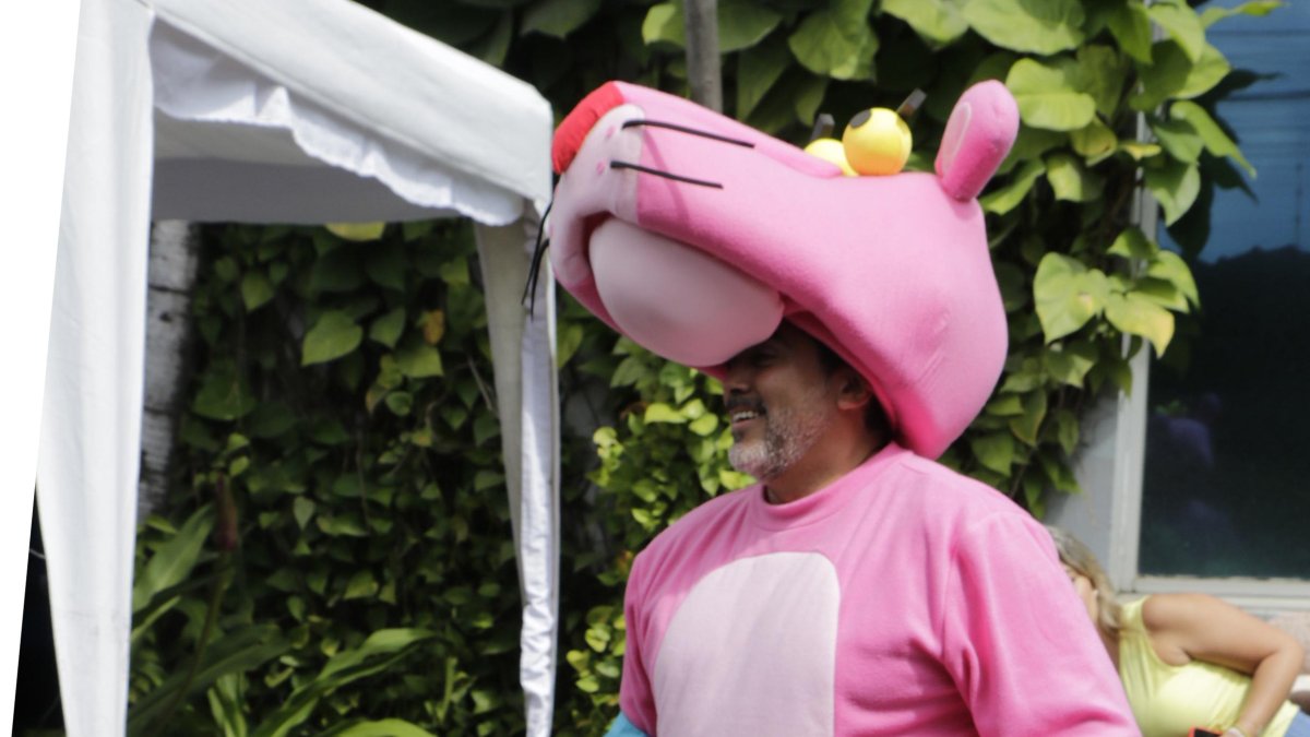 Diego Arcos cuando se disfrazó de Pantera Rosa, fue una sensación. 



PERIODISTA : )