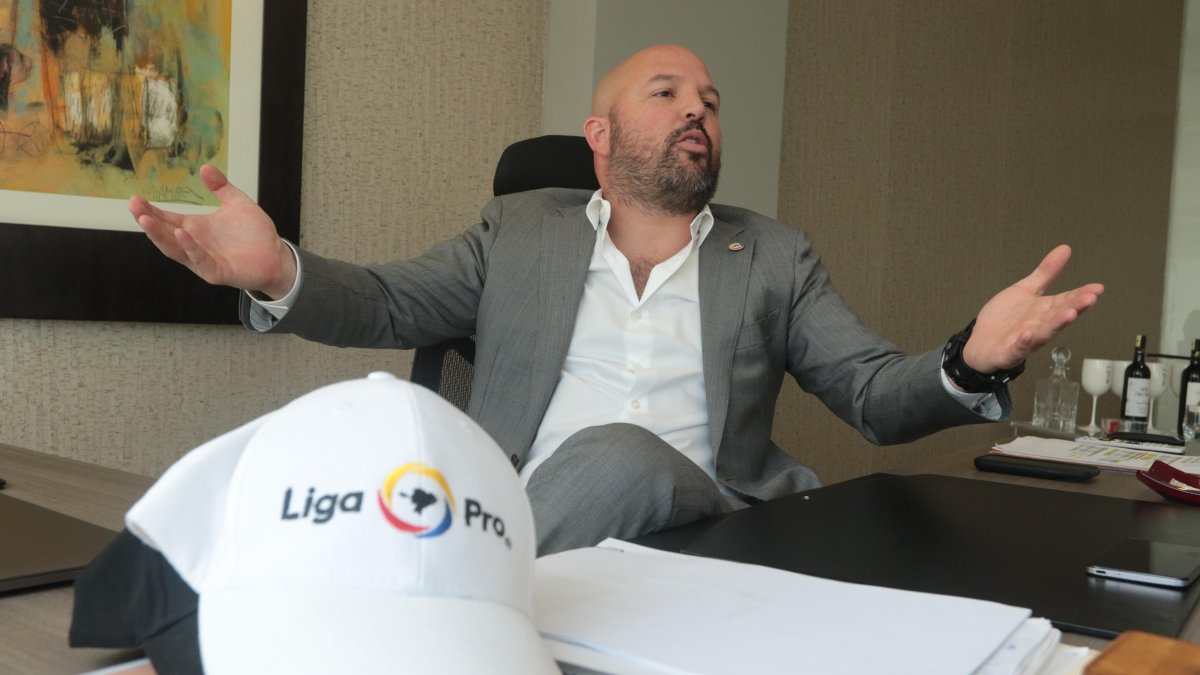 MIguel Ángel Loor, presidente de la LigaPro expresó que se jugarían todos los dias.