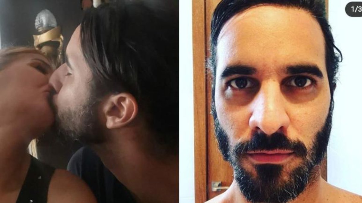 Enzo Macchiavello y Sabaté en un apasionado beso. El joven actor expresa estar cautivado por la rubia animadora.