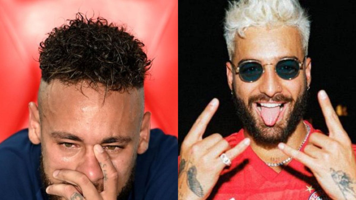 Neymar llorando y Maluma en lo más alto de la fama con su canción Hawaí.
