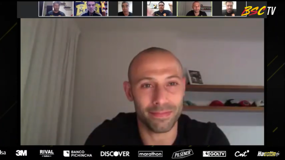 El año pasado, Mascherano conversó con los jugadores juveniles del Barcelona.