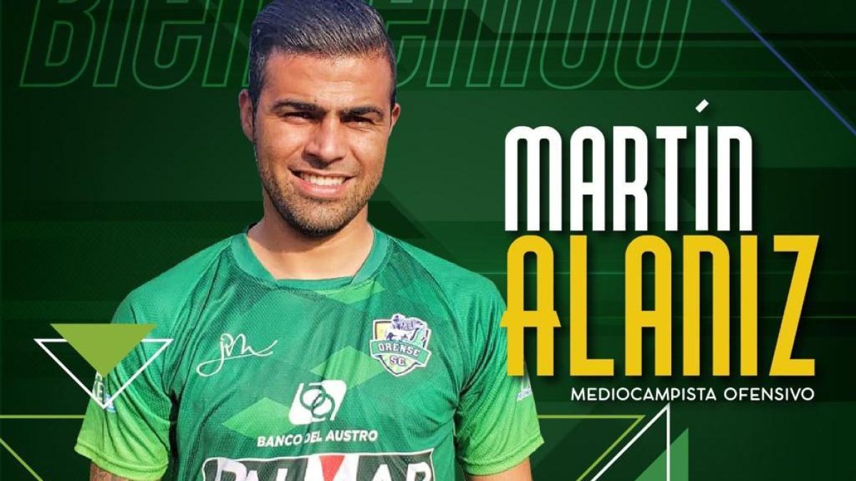 Martín Alaniz ya fue presentado de manera oficial por el cuadro orense.