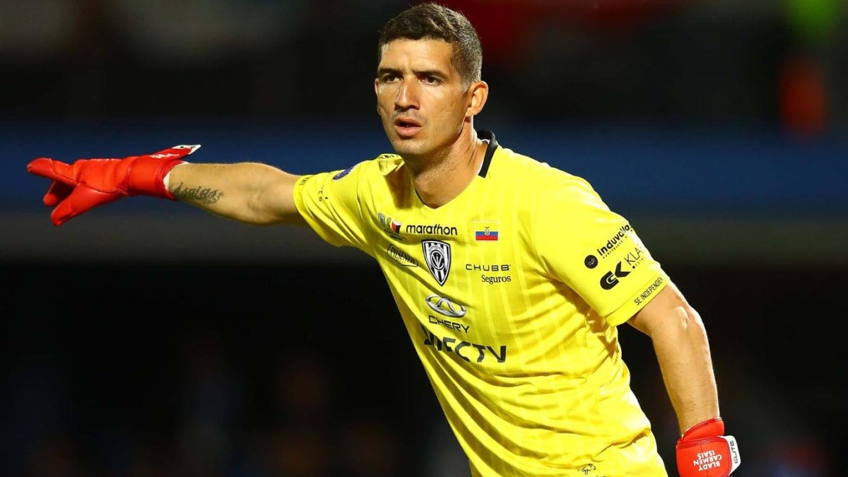 Jorge Pinos, arquero de Independiente del Valle.