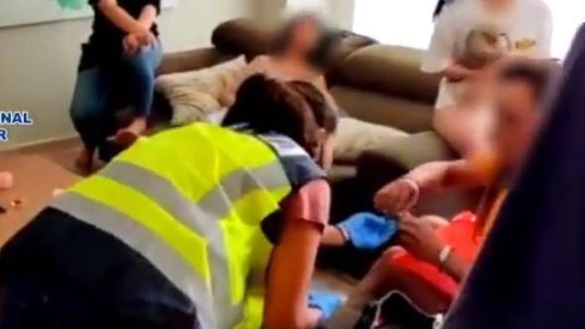 Una escena de la intervención.