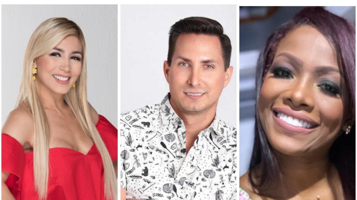 Jasú Montero, Eduardo Andrade y Aura Arce, felicitaron a Diario Extra por su aniversario.