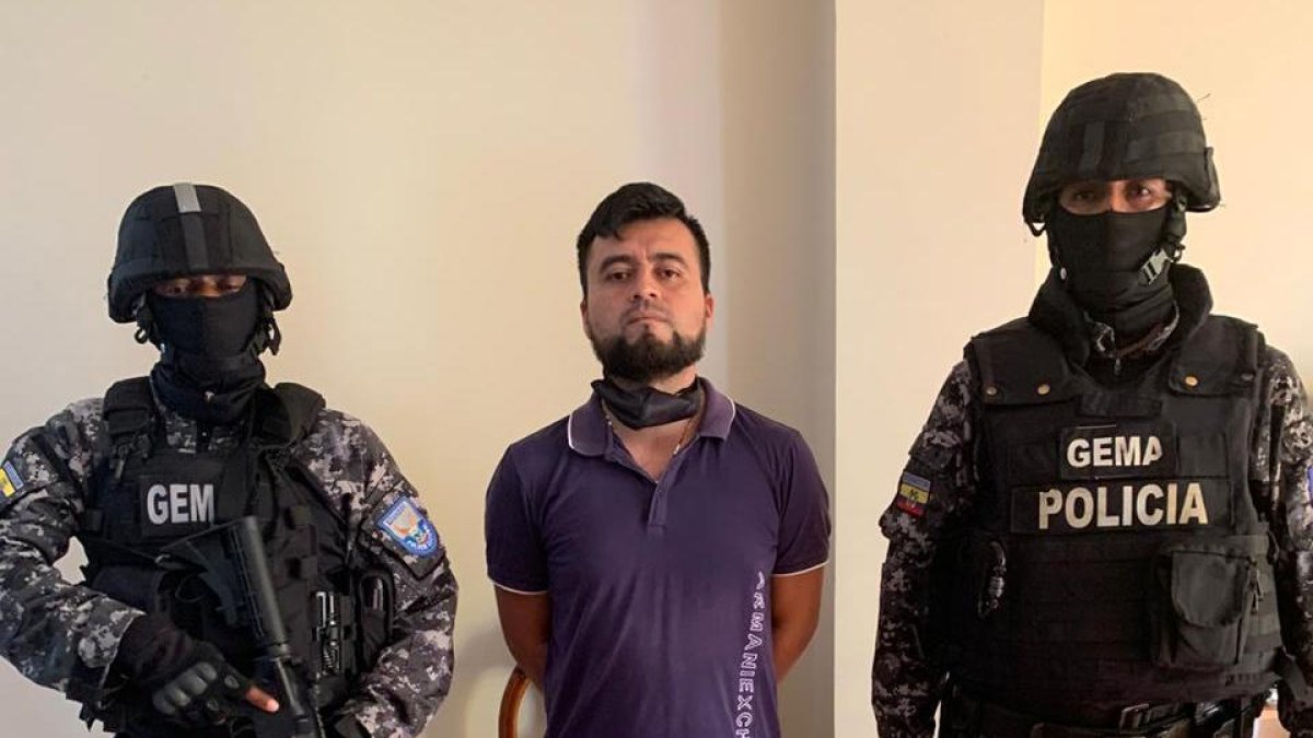 El mexicano Miguel Ángel Mérida Ortega fue apresado en Manabí.