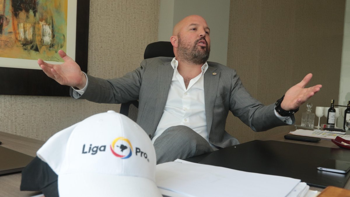 Miguel Ángel Loor, presidente de LigaPro.