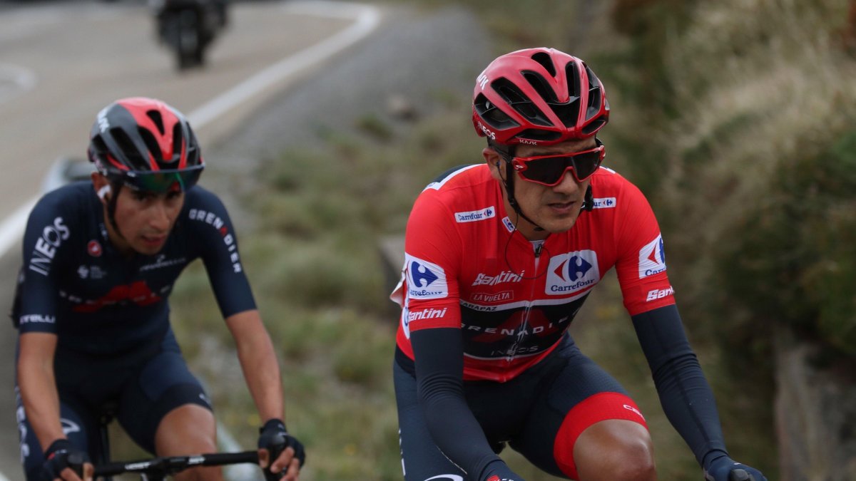 Carapaz defiende con éxito el maillot rojo.