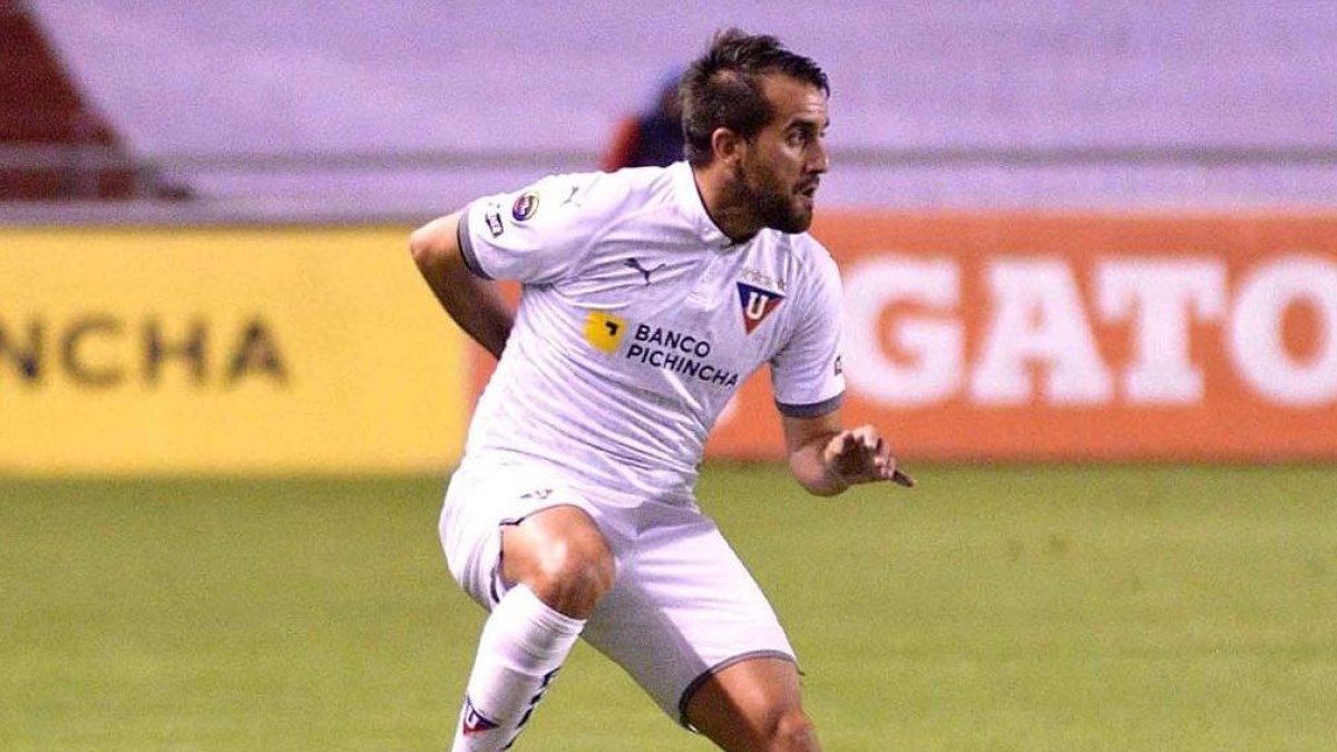 Lucas Villarruel, volante de Liga de Quito.