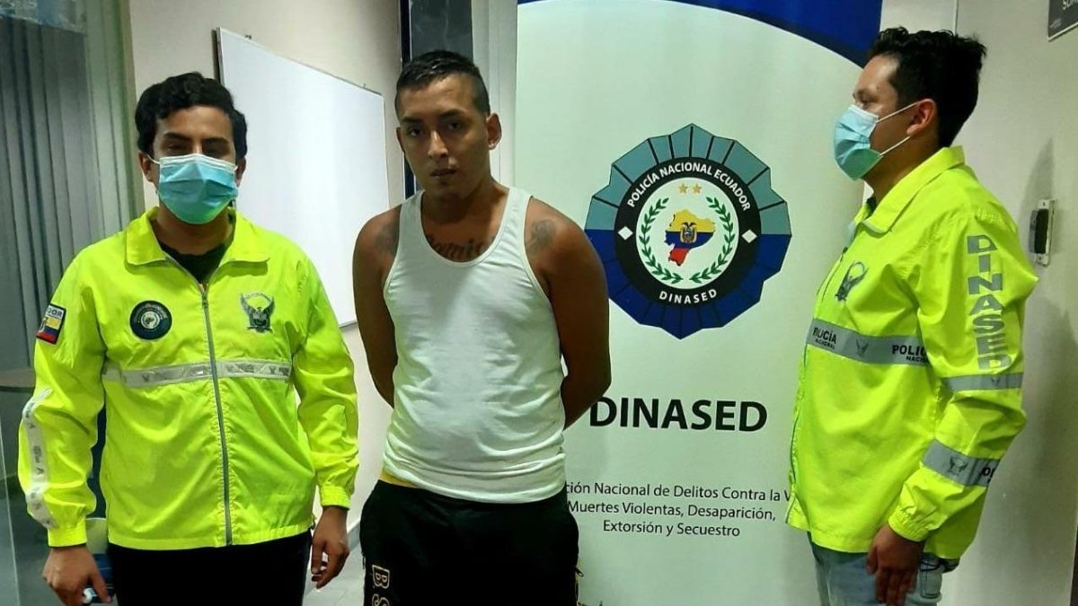 El sospechoso fue llevado ante las autoridades para su judialización.