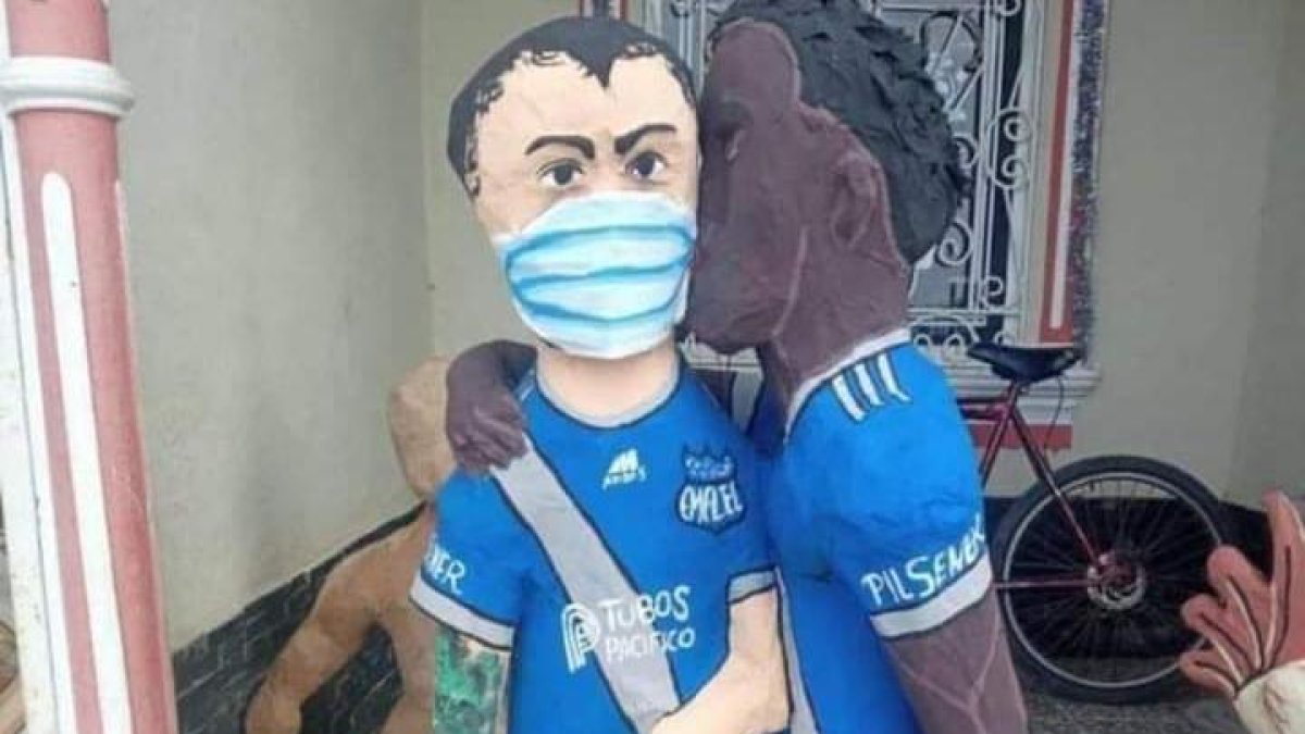 La imagen del 2020, Roberto Ordóñez y Sebastián Rodríguez en monigotes.