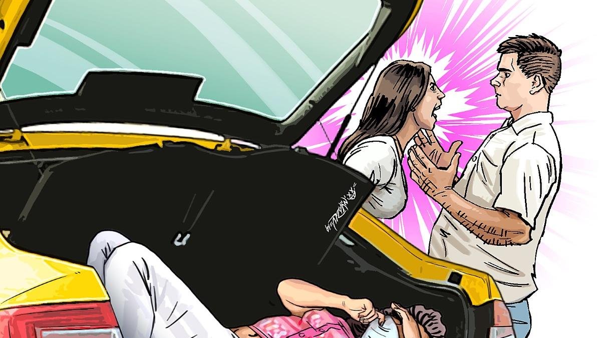 Un taxista casi va preso por ‘guardar’ a una mujer en la cajuela. Admitió que era ‘la otra’ y que la llevaba allí porque adelante iba su esposa.