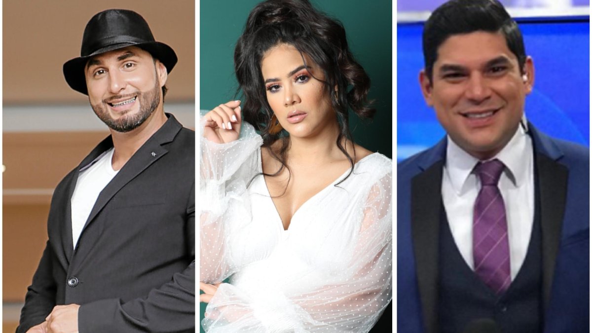 Edder Calderón, Michela Pincay y Emilio Pinargote.